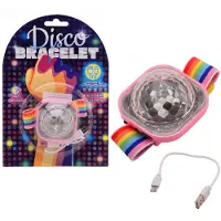 Johntoy Oplaadbare Disco Armband 27748 - Regenboogbandje - Kleurrijke verlichting