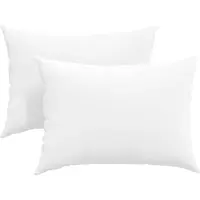 vidaXL Zitkussens 2 pcs Stof Wit 70 x 50 cm