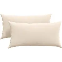 vidaXL Zitkussens 2 pcs Beige 80 x 40 cm Stof