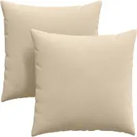 vidaXL Zitkussens 2 pcs Crème 80 x 80 cm Stof