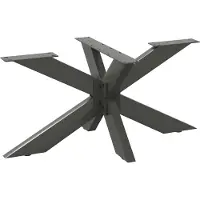 vidaXL Salontafelpoot spider vorm 98x58x(42-43) cm staal antraciet