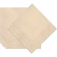 Chaks Feest servetten taupe/beige - 20x - papier - 25 x 25 cm