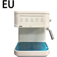 Eafc MK-868 Halfautomatische espressomachine - met 20 bar pomp druk en stoompijpje voor melkschuim, semi-automatisch retro koffiezetapparaat voor thuis - wit