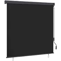 vidaXL Rolgordijn Antracietkleurig 180 x 250 cm Stof en Aluminium