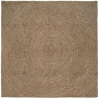 vidaXL Vloerkleden Grijs 240 x 240 cm Jute