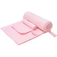 vidaXL Sporthanddoek Set 2 st Roze 50 x 30 cm, 200 x 100 cm