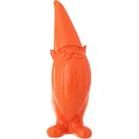 J-Line decoratie Kabouter - polyresin - oranje - small
