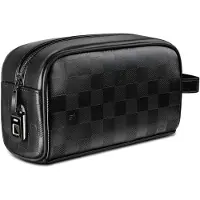 Wiwu Reistas voor Smartphone Accessoires - Organizer Met vingerscan vergrendeling - Waterbestendig PU Leer - Anti-Diefstal Reis Tas - Zwart