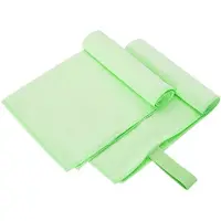 vidaXL Sporthanddoeken 2 pcs Groen 50 x 30 cm Polyester en polyamide
