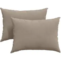 vidaXL Zitkussens 2 pcs Taupe 70 x 50 cm Stof
