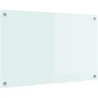 vidaXL Keukenachterwand Melk 80 x 50 cm gehard glas