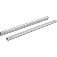 vidaXL Kaststang 2 pcs Zilver 764 x 15 x 29 mm Aluminiumlegering