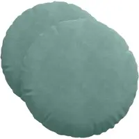 vidaXL Zitkussens 2 pcs Fluweel Zeegroen Ø50 x 19 cm