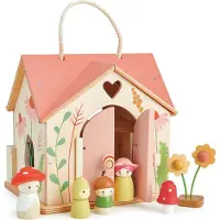 Tender Leaf Toys , houten huisje van rozenhout, 3 rokken/rokken
