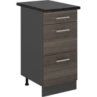 Vicco R-Line Keukenonderkast – 40 cm met laden, WB Antraciet Edel grijs
