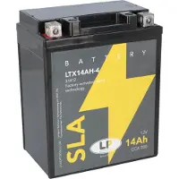 Landport AGM SLA batterij, 12V, 14Ah, geschikt als startaccu voor motorfietsen, model MS LTX14AH-4