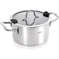 Orion Kookpan Edelstaal met Deksel 24 cm, 6,2 l - Kookpot - Soeppan
