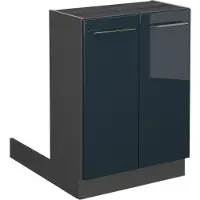 Vicco Fame-Line Keukeneiland – 60 cm zonder werkblad Donkerblauw hoogglans