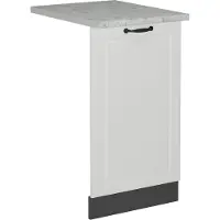 Vicco R-Line Vaatwasserfrontpaneel – 45 cm, WB Marmer Wit Landhuis