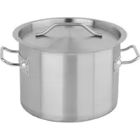 TRIZERATOP Lage Pan met Deksel 25cm 9L RVS - Professioneel Gebruik