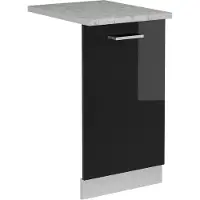 Vicco R-Line Vaatwasserfrontpaneel – 45 cm, WB Marmer Zwart hoogglans