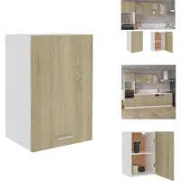 vidaXL Hangkast - Hangkasten - Hangende Kast - Hangende Kasten - Hangkast 39-5x31x60 cm bewerkt hout sonoma eikenkleurig