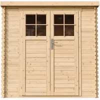 Timbela M311F+M311G - Houten tuinhuis - 2,22 m² - 142x204xH206 cm - met vloer