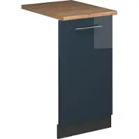 Vicco Fame-Line Vaatwasserfrontpaneel – 45 cm, WB Eik Donkerblauw hoogglans