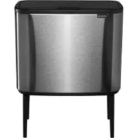 Brabantia Bo Touch Bin Prullenbak - 3 x 11 liter - Afvalscheiding - Matt Steel Fingerprint Proof
