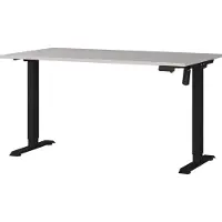 Germania Bureau Boras, elektrisch in hoogte verstelbaar Breedte 120/140/160 cm, metalen frame, Made in Germany