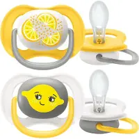 Philips AVENT Ultra Air Fopspenen 6-18M Citroen SCF080/18 | 2 stuks