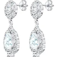 Elli PREMIUM Oorbellen 'Elegant Funkelnd' zilver