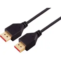 S-Impuls Dunne DisplayPort kabel - versie 1.4 (5K/8K 60Hz) / zwart - 1,5 meter