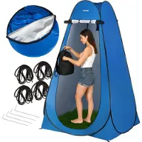 Outtec Pop Up Douchetent - Omkleedtent - Mobiele Douchcabine - incl Draagtas - 118 x 118 x 190 cm