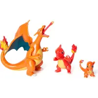 Pokémon Figuur Select Evolution Multipack Salameche, Reptincel en Dracaufeu