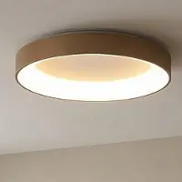 Mantra-Iluminacion LED-plafondlamp Niseko II, dimbaar, messing / goud, Woon-/ Eetkamer, Aluminium, Modern, LED plafondlamp