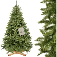 Springos Kunstkerstboom | Premium Royal | Kaukasisch Sparrenhout | 220 cm | Zonder Verlichting | Houten Standaard