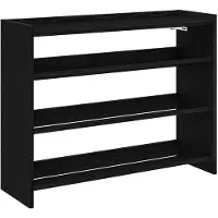 vidaXL Schoenenrek 80x25x62 cm bewerkt hout zwart