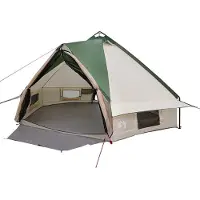 vidaXL Teepee Tent voor 6 Personen 6-persoons Groen en Wit