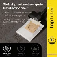 Top Filter Set van 4 stofzuigerzakken Tornado en AEG TopFilter Premium