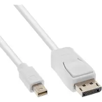 InLine Mini DisplayPort - DisplayPort kabel | DP1.2 (4K 60Hz) | HBR2 (21.6Gbit/s) | wit | 5 meter