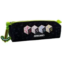 Minecraft Etui - 3D Zwaard Hanger – Pennenzak – 22 cm – Officieel gelicentieerd – Zwart/Groen