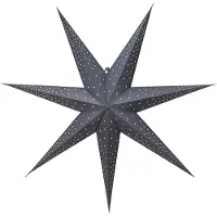 Star Trading Grote papieren ster Punt, donkerblauw, gaatjespatroon, kerstdecoratie, 80 cm
