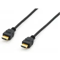 Equip 119372 HDMI-kabel HDMI Aansluitkabel HDMI-A-stekker 7.50 m Zwart Vergulde steekcontacten