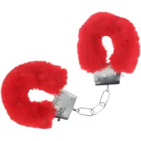 Ouch! - pluche handboeien (rood)