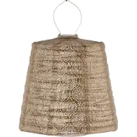 Lumiz Solar Tuinverlichting op zonne energie - Buitenverlichting - Buitenlampjes - Lampion - Decoratie - Lampshade- 40 cm - Goud