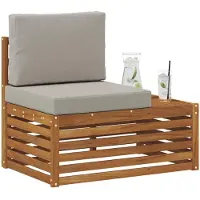vidaXL Buitenhoekbank Naturel 91 x 63 x 73 cm Massief Acacia Hout