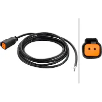 Hella Kabel 12 V, 24 V Deutsch Stecker 8KB 990 299-011