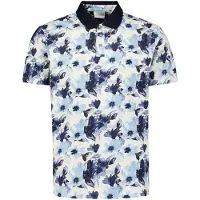 No-excess Shirt marine / lichtblauw / wolwit