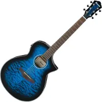 Ibanez AEWC16QATLH Transparent Blue Sunburst